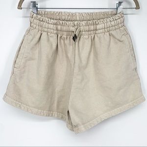 Talentless Cream Sweat Shorts Size L